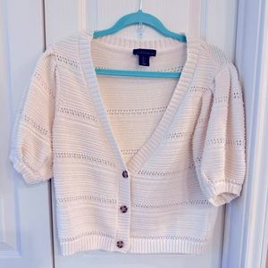 House of Harlow 1960 Knit Puff Sleeve Cardigan
